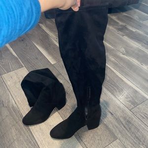 7.5 black Bar III tall boots